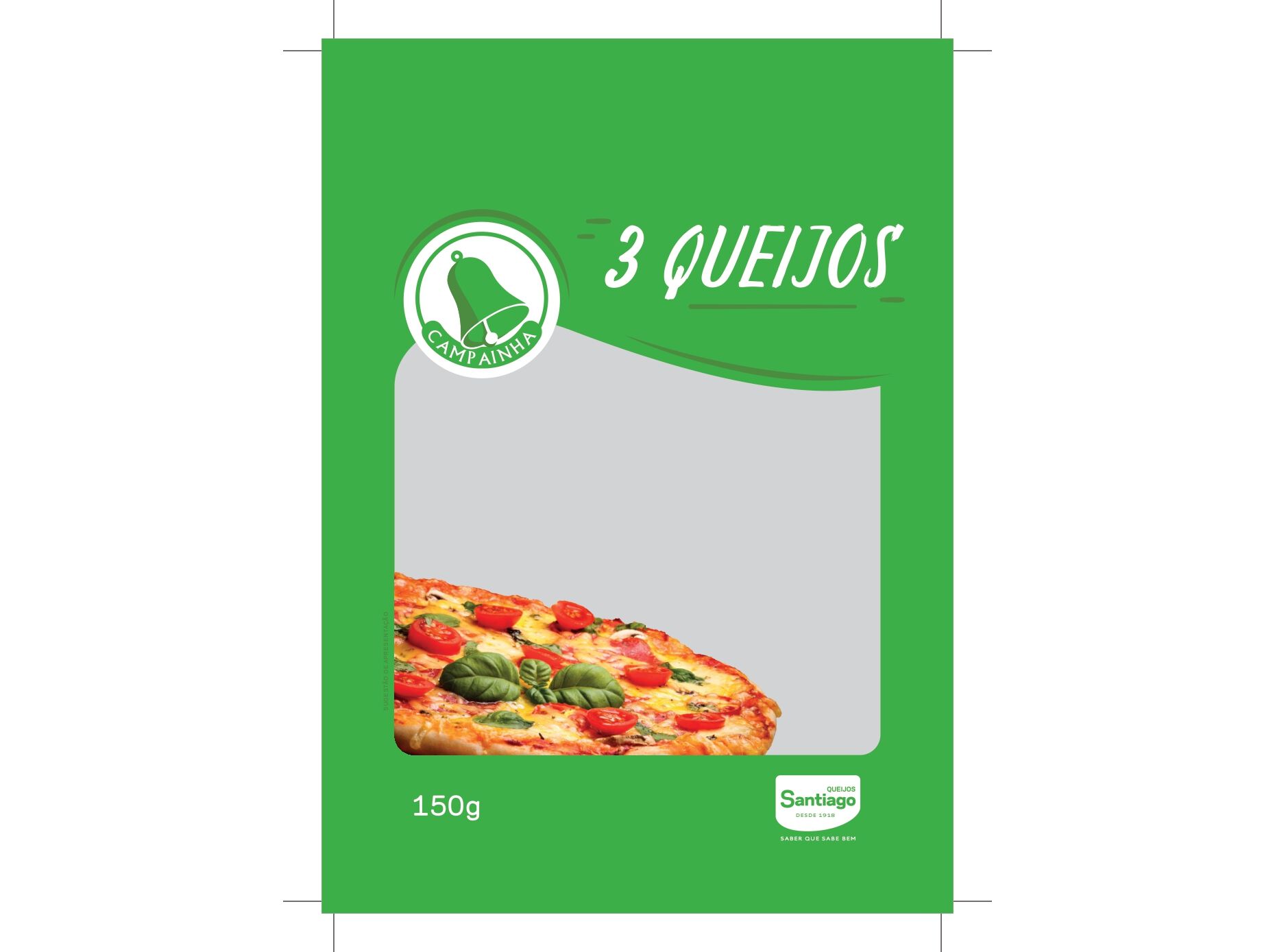 QUEIJO CAMPAINHA RALADO 3 QUEIJOS 150GR image number 1