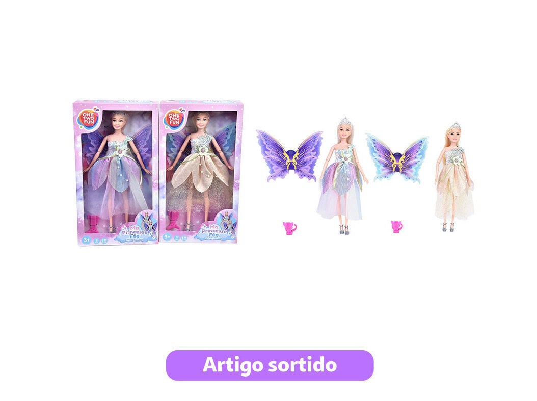 BONECA FADA ONE TWO FUN 29CM MODELOS SORTIDOS image number 0