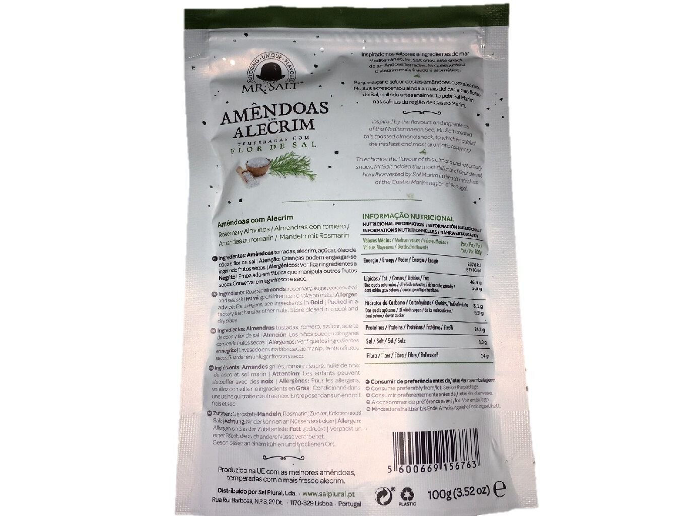 AM&Ecirc;NDOAS MR. SALT COM ALECRIM 100G image number 1