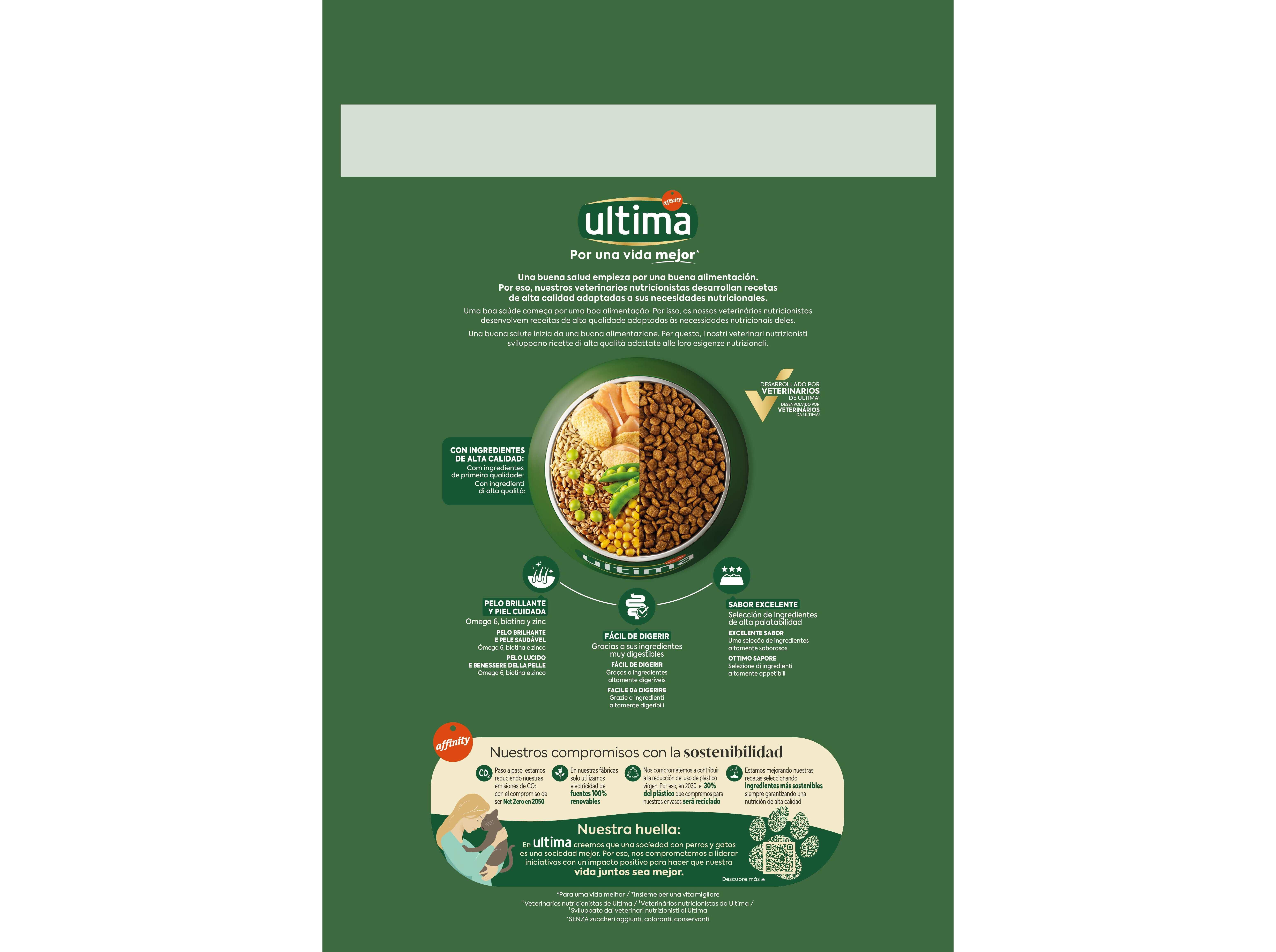 RA&Ccedil;&Atilde;O PARA GATO ULTIMA ADULTO FRANGO 2.5KG image number 1