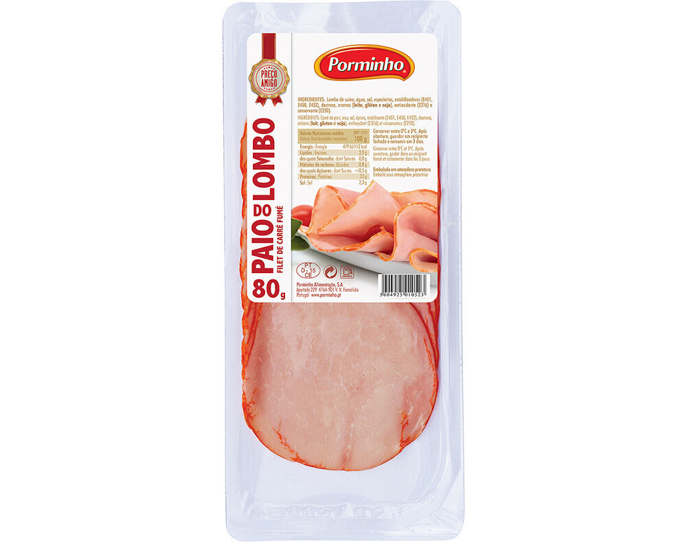 PAIO DO LOMBO PORMINHO FATIADO PRE&Ccedil;O AMIGO 80G image number 0