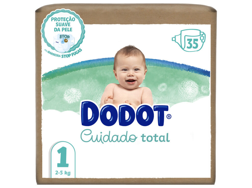 FRALDAS DODOT CUIDADO TOTAL T1 35 UN