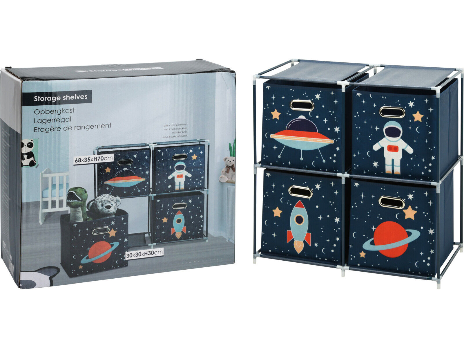 M&Oacute;DULO ARRUMA&Ccedil;&Atilde;O INFANTIL 4 GAVETAS 68X35X70CM image number 1