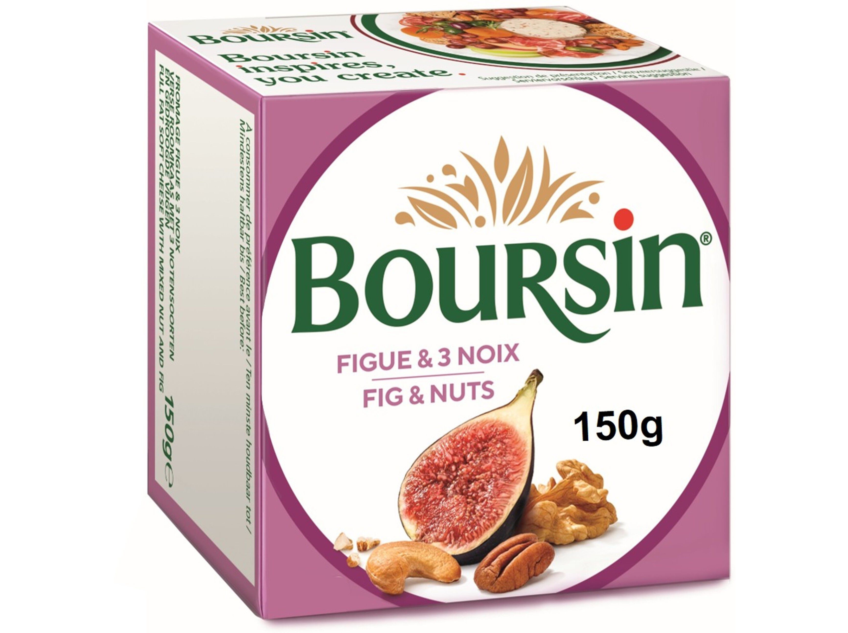 QUEIJO BOURSIN C/ FIGO E NOZES 150G image number 0