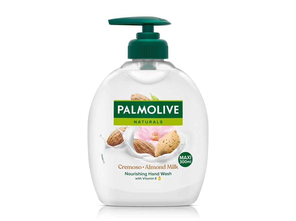 SABONETE L&Iacute;QUIDO DOSEADOR NATURALS HIDRATANTE LEITE DE AM&Ecirc;NDOA PALMOLIVE 300ML image number 0