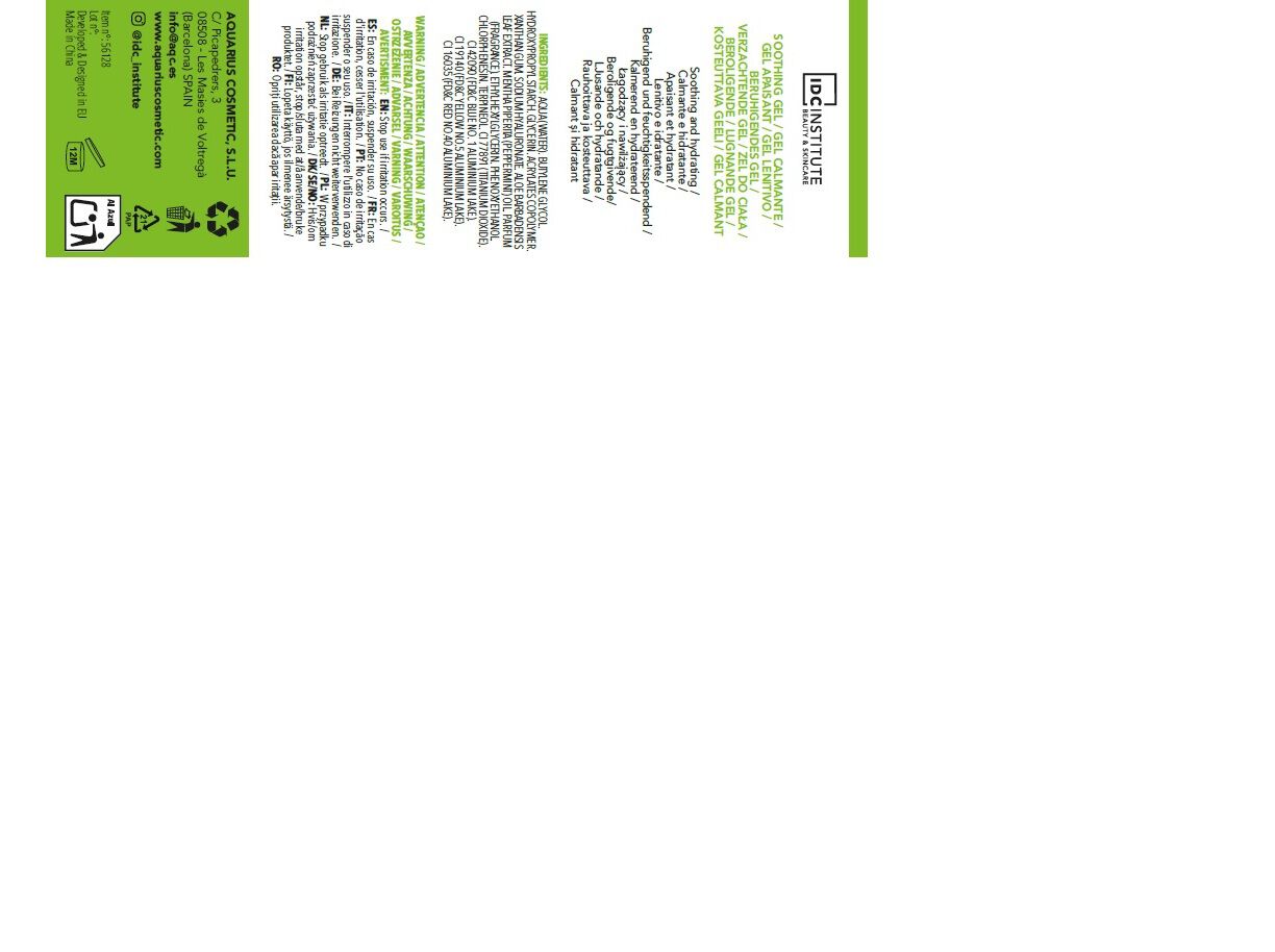 GEL FACIAL IDC INSTITUTE CALMANTE ALOE VERA 50 G image number 2