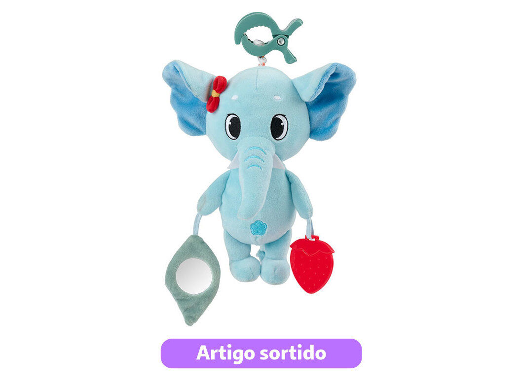 PELUCHE COM ATIVIDADES ONE TWO FUN CLIP ON MODELOS SORTIDOS