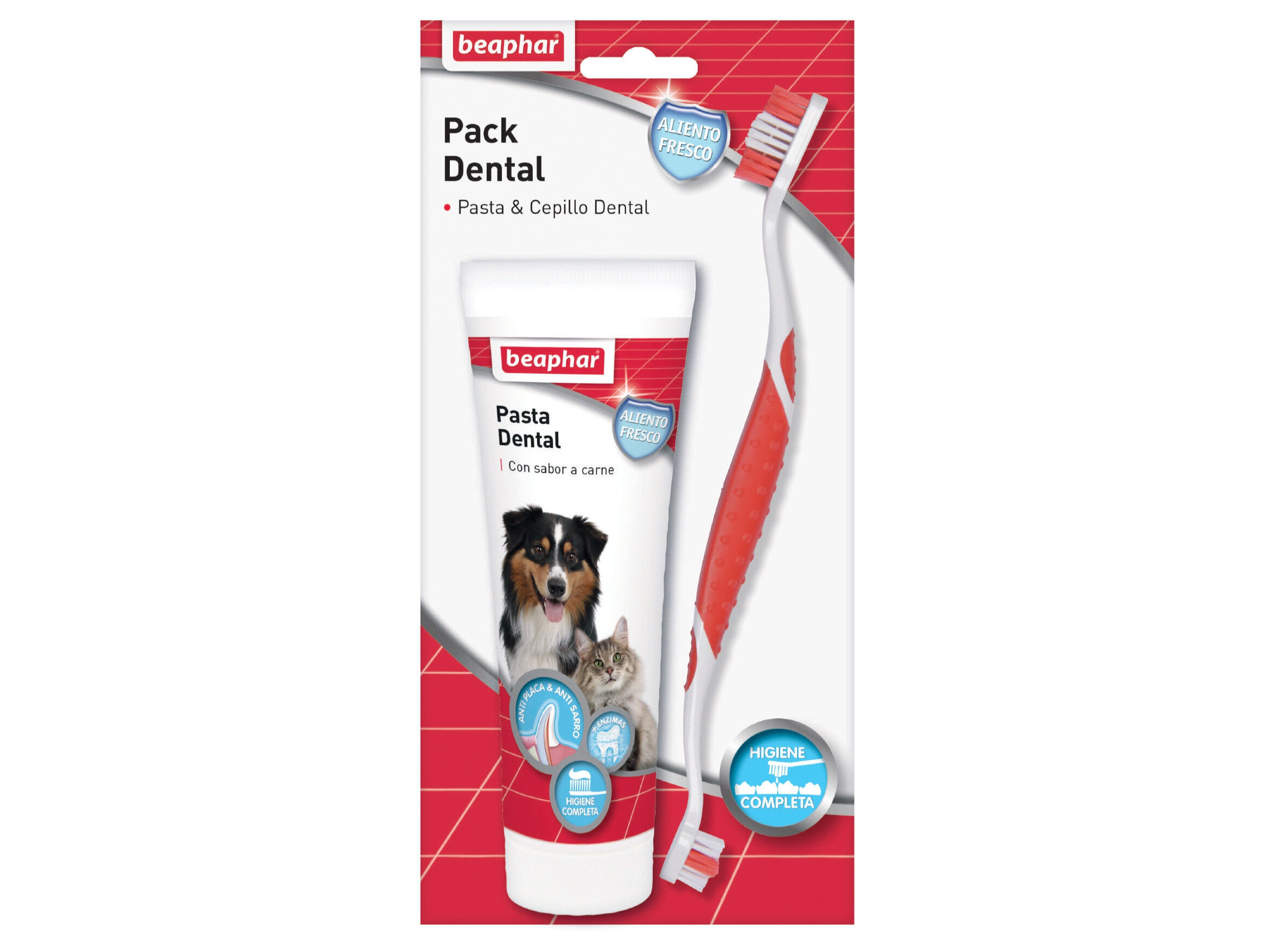 PASTA DENTAL + ESCOVA BEAPHAR C&Atilde;O/GATO image number 0