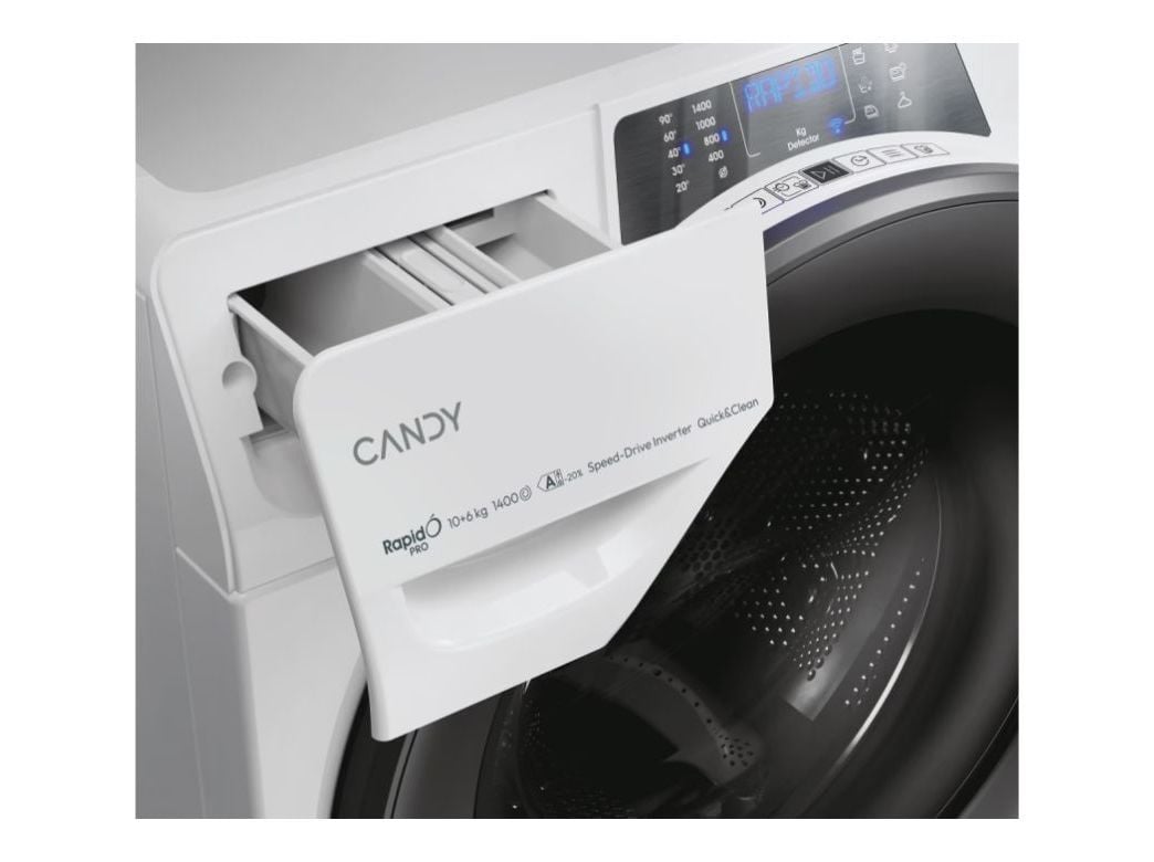 M&Aacute;QUINA DE LAVAR E SECAR ROUPA CANDY RPW 41066BWMR8-S (10/6KG D BRANCO) image number 2