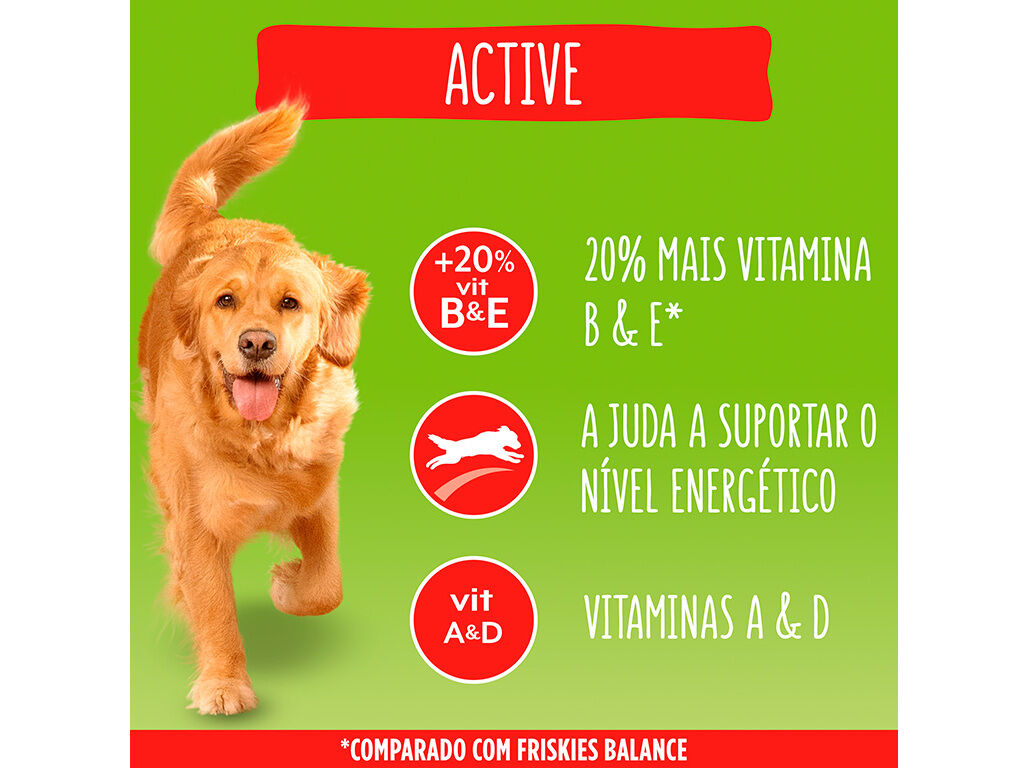 RA&Ccedil;&Atilde;O PARA C&Atilde;O FRISKIES ACTIVE COM VACA 4KG image number 4