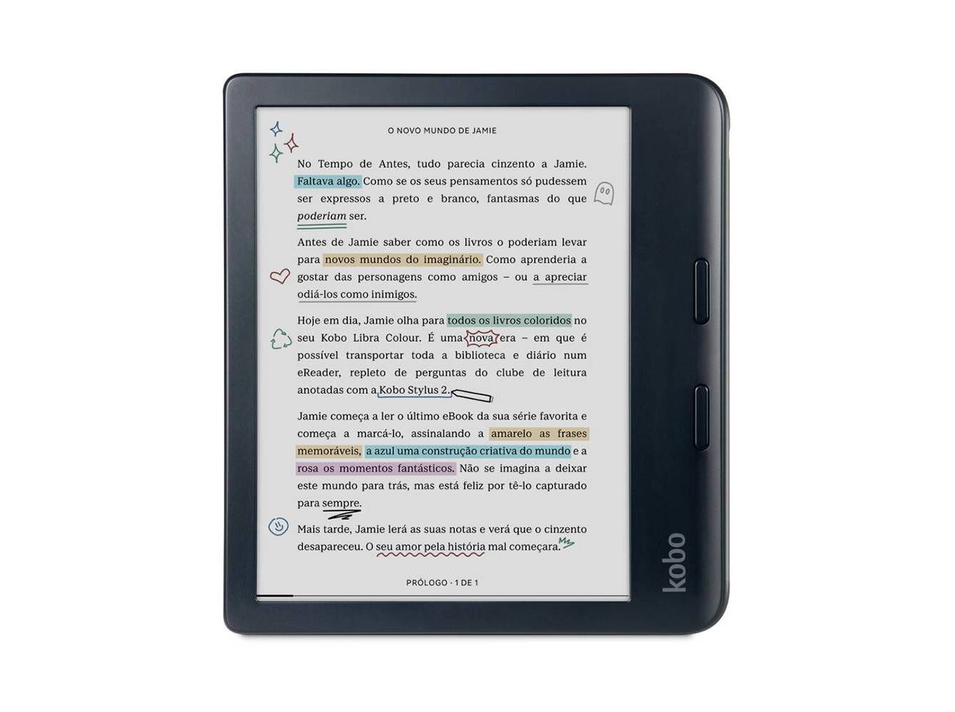 E-BOOK KOBO LIBRA COLOUR 7" PRETO image number 0