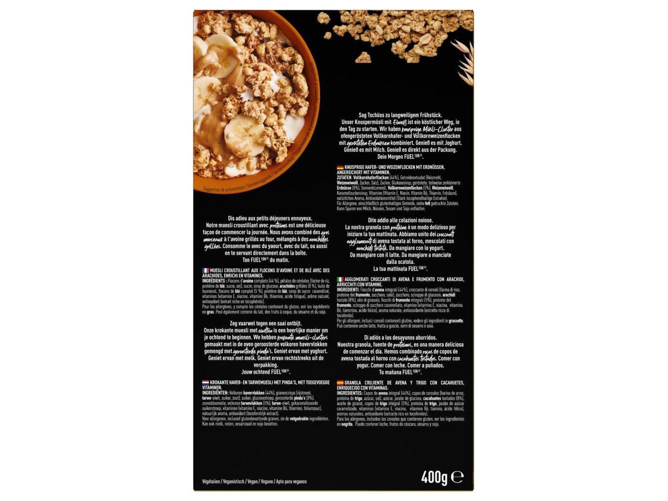 GRANOLA FUEL PROTEIN AMENDOIM 400 GR image number 1