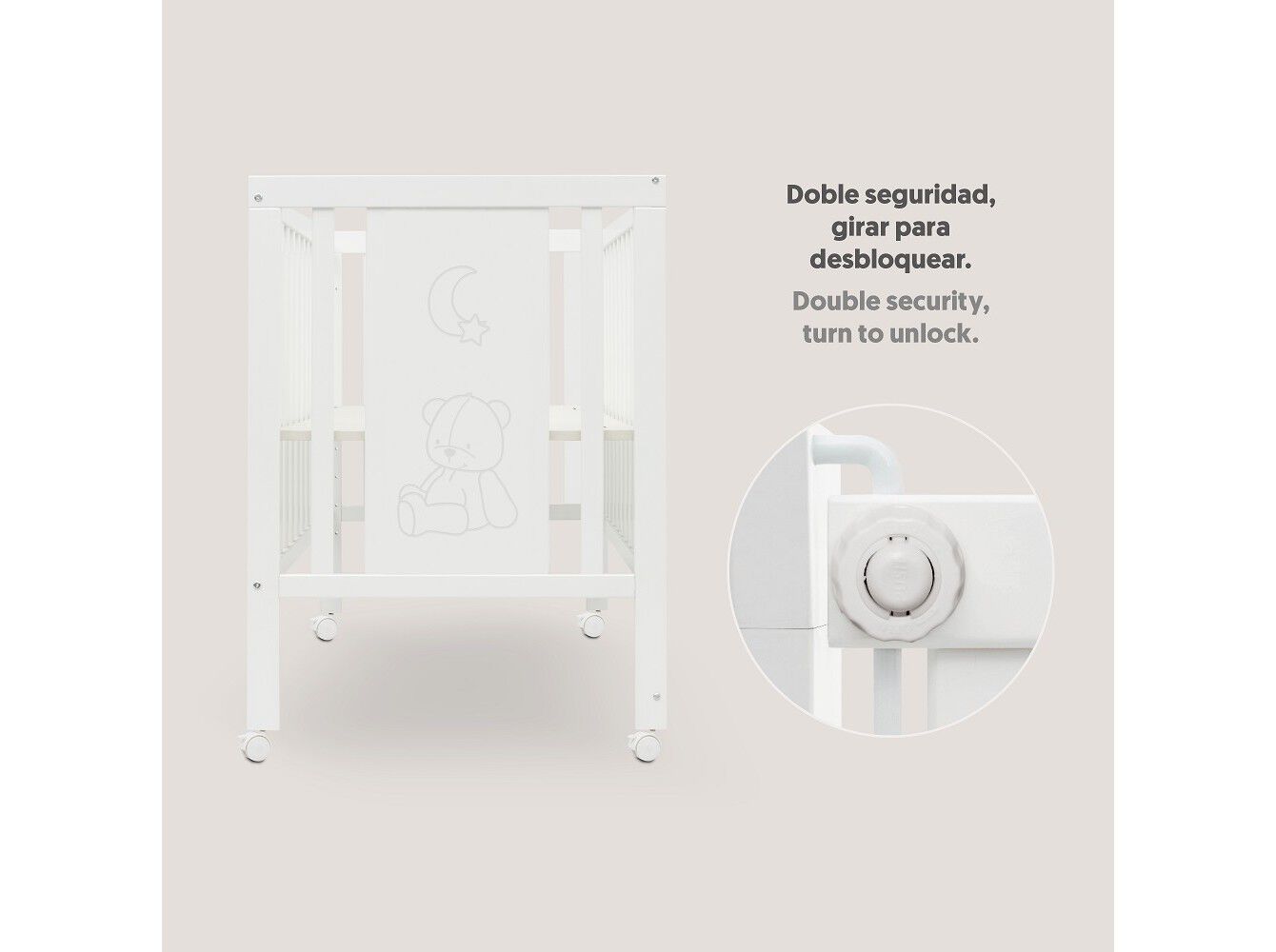 CAMA BRANCA INTERBABY TRANSFORM&Aacute;VEL 60X120CM image number 5