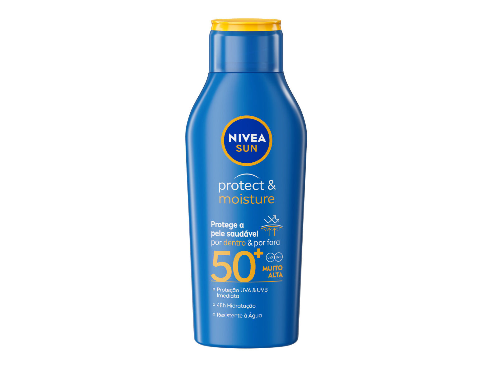 PROTETOR SOLAR LO&Ccedil;&Atilde;O RESISTENTE &Agrave; &Aacute;GUA FP50+ PROTECT & MOISTURE NIVEA SUN 400 ML