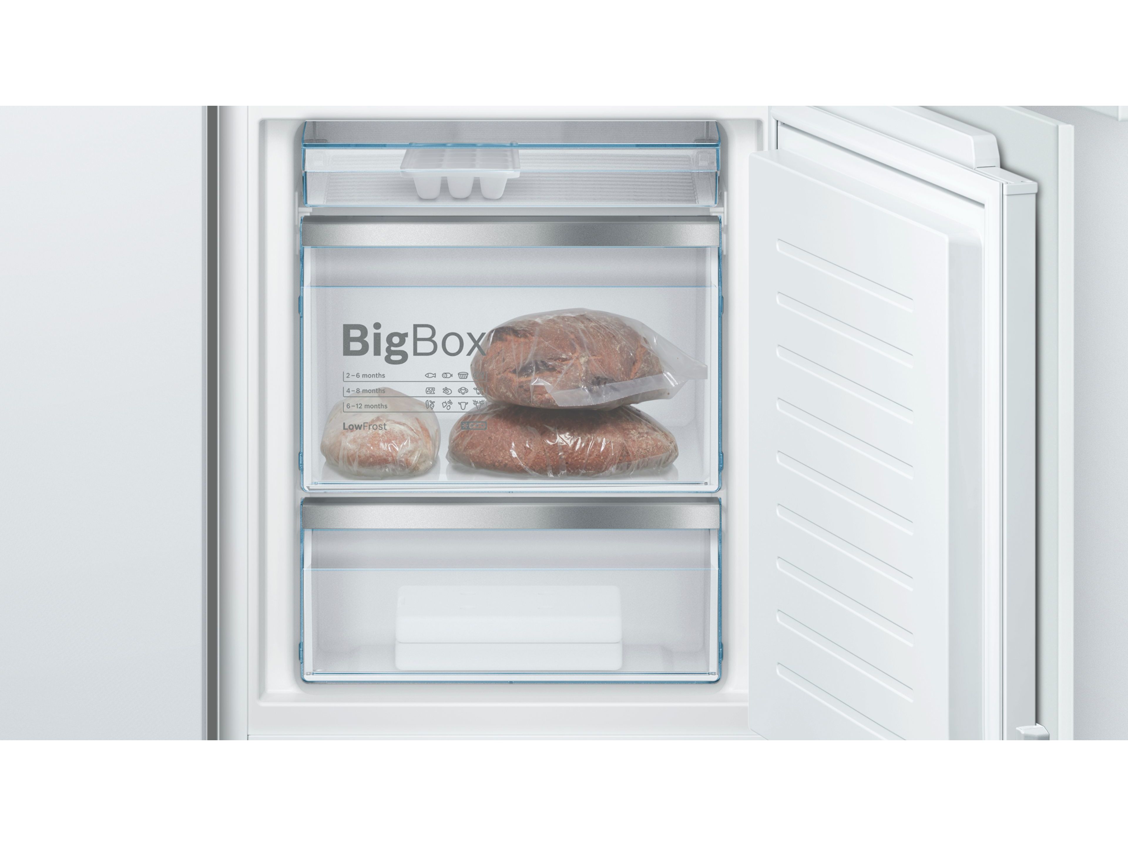 COMBINADO ENCASTRE BOSCH KIS86AFE0 INOX E 266LT LOW FROST image number 3