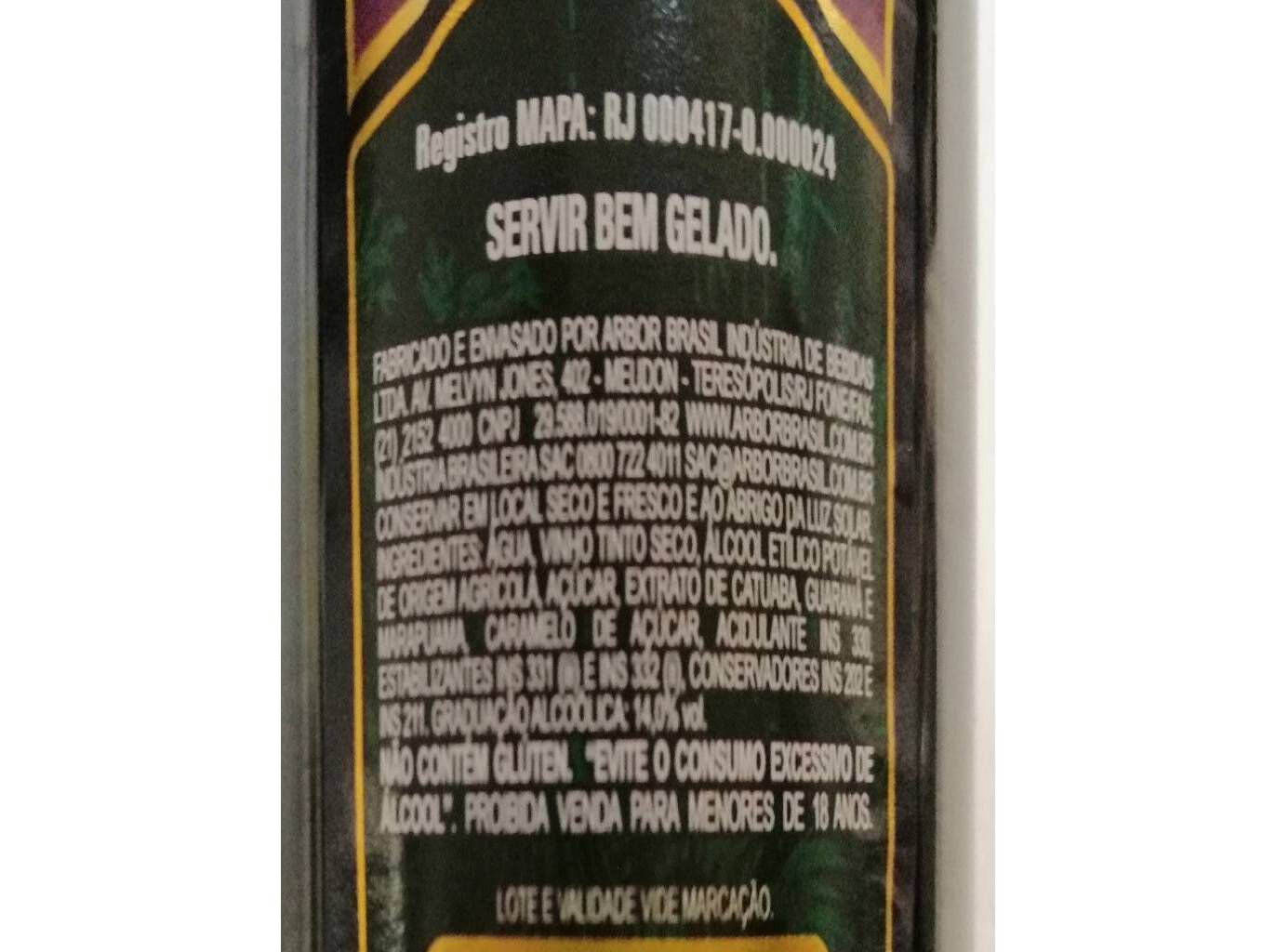 LICOR SELVAGEM CATUABA BRASIL 1L image number 1