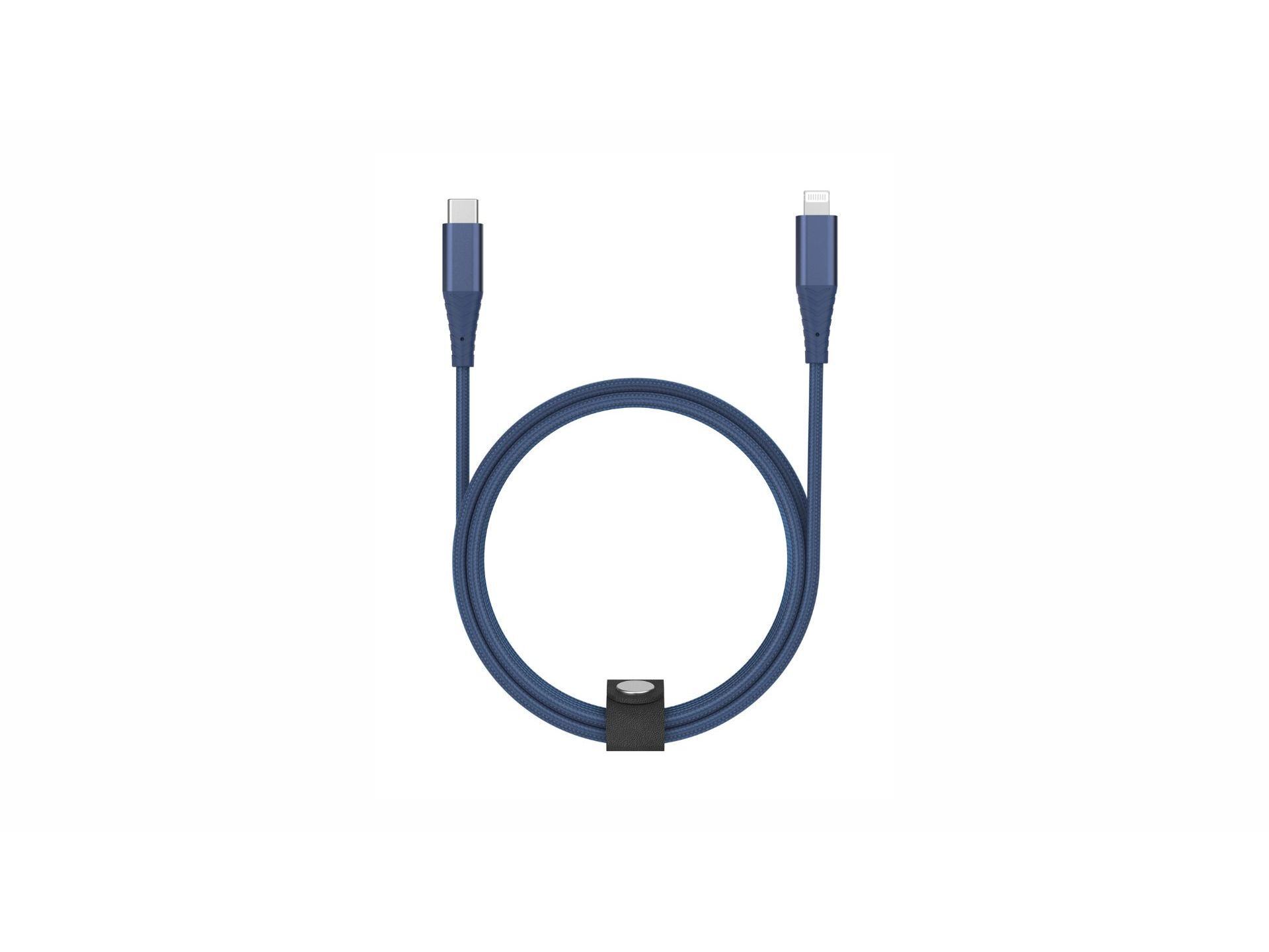 CABO TEXTIL USBC 8PIN QILIVE 600183179 AZUL 1.2M image number 0