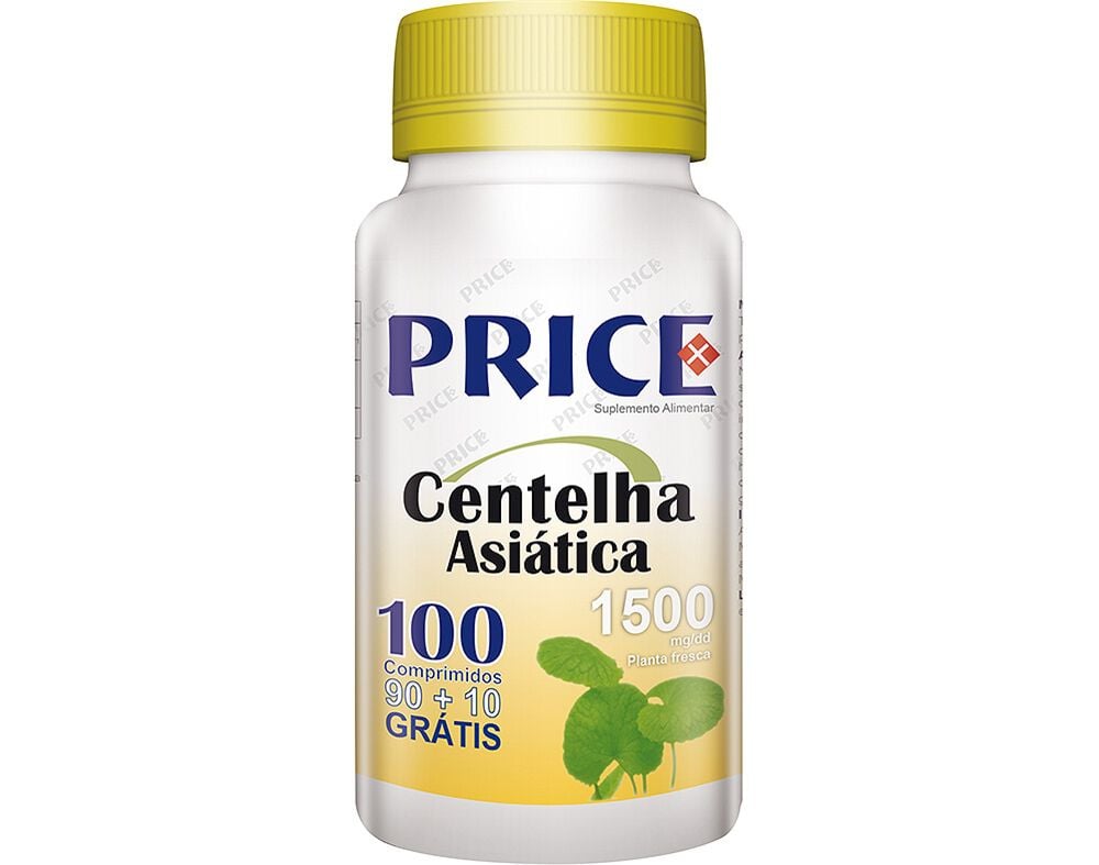 SUPLEMENTO PRICE CENTELHA ASI&Aacute;TICA 90+10 COMPRIMIDOS image number 0
