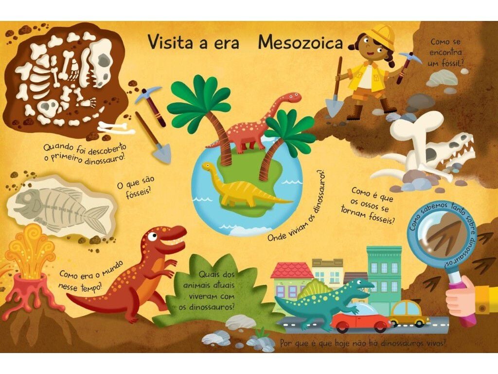 LIVRO O GRANDE LIVRO DE RESPOSTAS - DINOSSAUROS image number 1