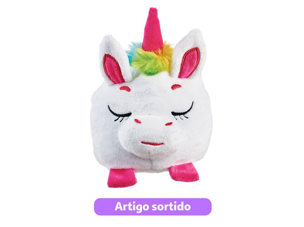 BOLA DE PELUCHE REVERS&Iacute;VEL ONE TWO FUN 12CM MODELOS SORTIDOS