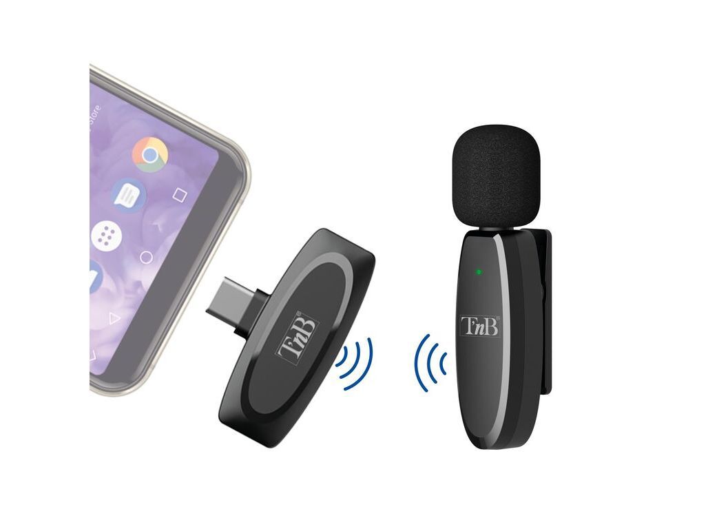 MICROFONE LAPELA TNB INLAPMICWL USB-C SEM FIOS image number 1