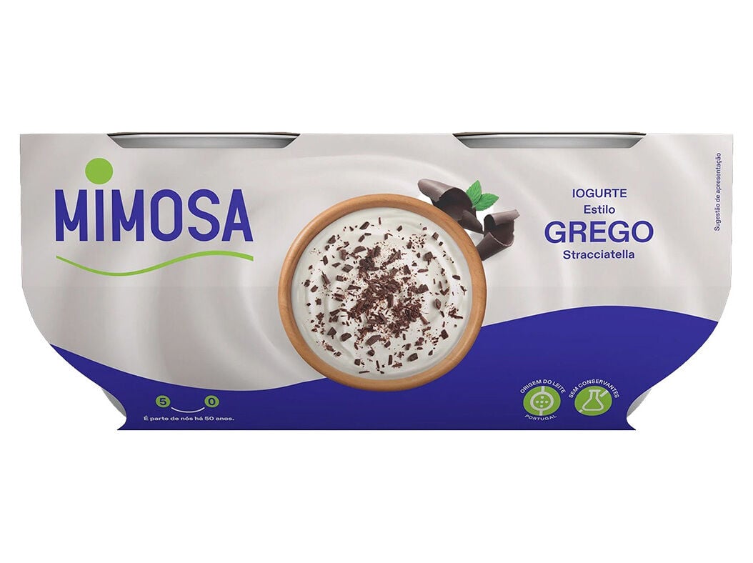 IOGURTE GREGO MIMOSA BATIDO STRACCIATELLA 4X110G image number 0