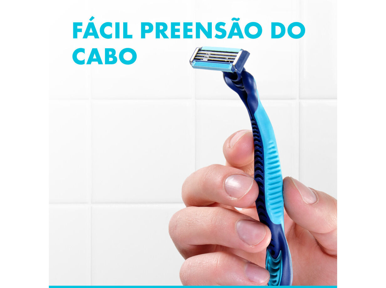 L&Acirc;MINAS DESCART&Aacute;VEIS GILLETTE SENSOR3 COOL 4+1UN image number 6