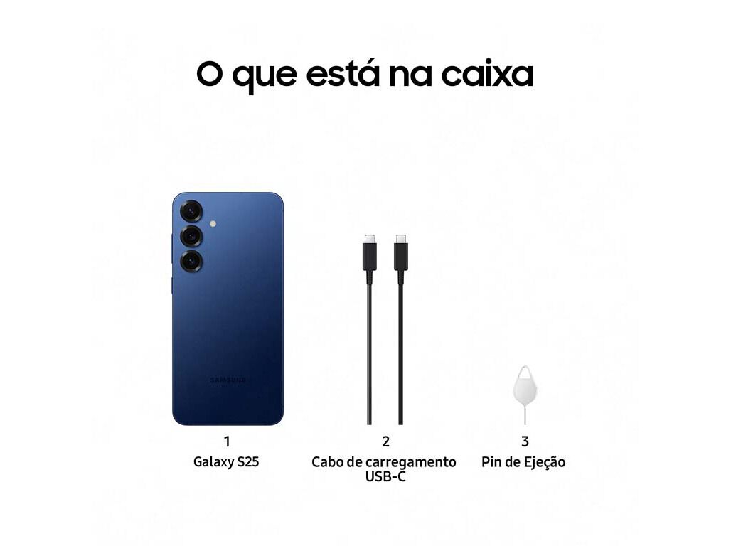 SMARTPHONE SAMSUNG GALAXY S25 512GB AZUL MARINHO image number 1