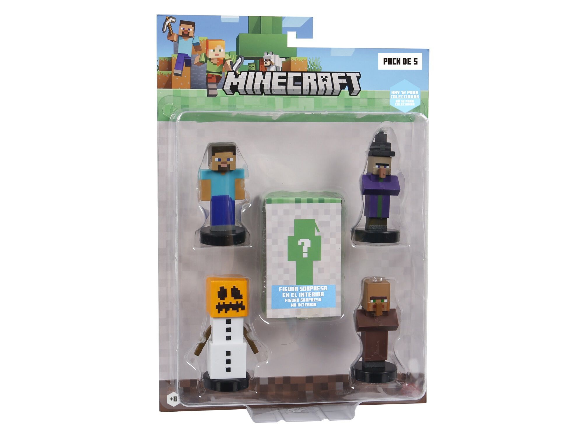 FIGURA MINECRAFT EDI&Ccedil;&Atilde;O ESPECIAL PACK 5 MODELOS SORTIDOS