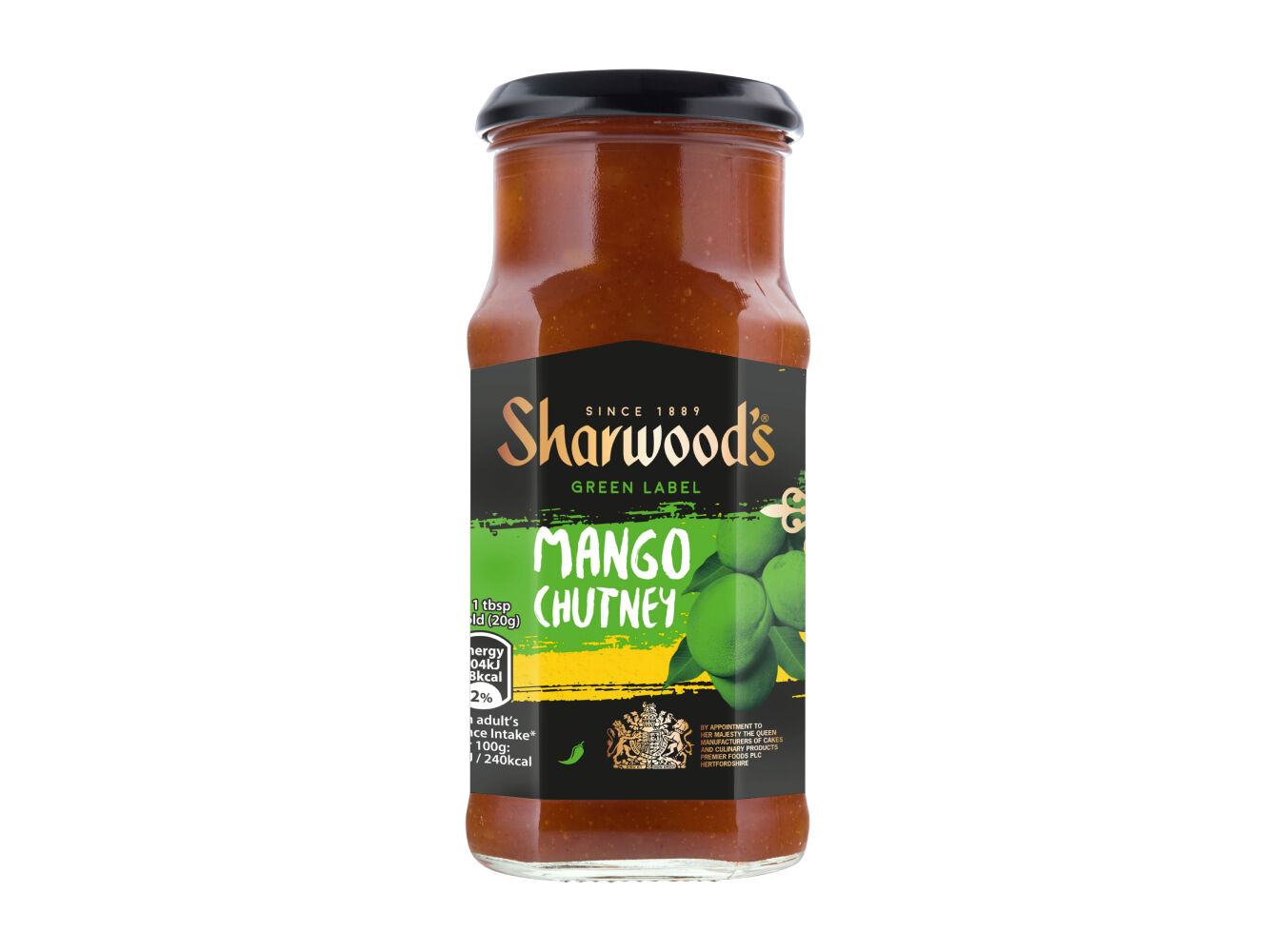 CHUTNEY SHARWOOD'S MANGA SUAVE GREEN LABEL 227G