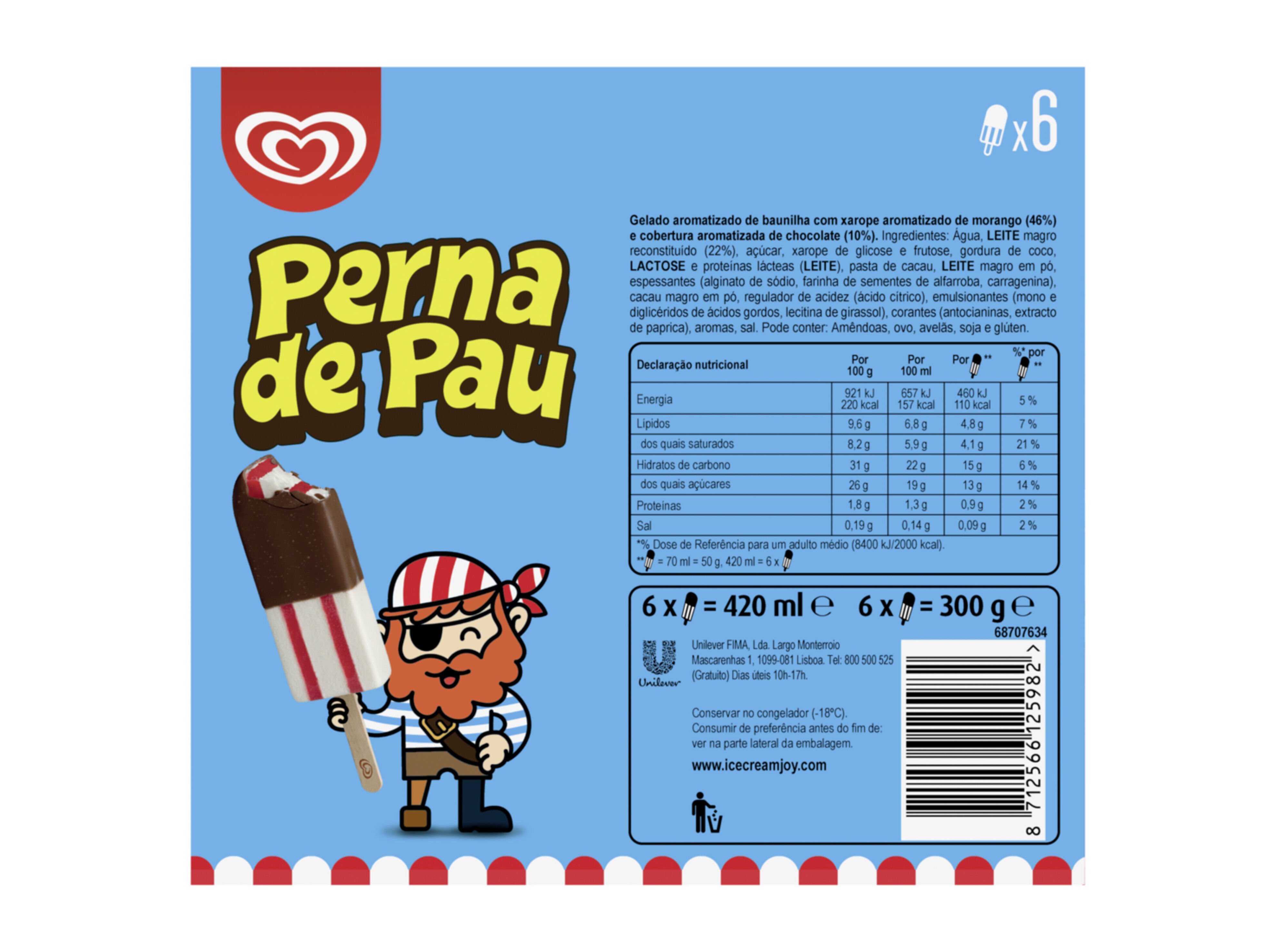 GELADO OL&Aacute; MULTIPACK PERNA DE PAU 420ML image number 2