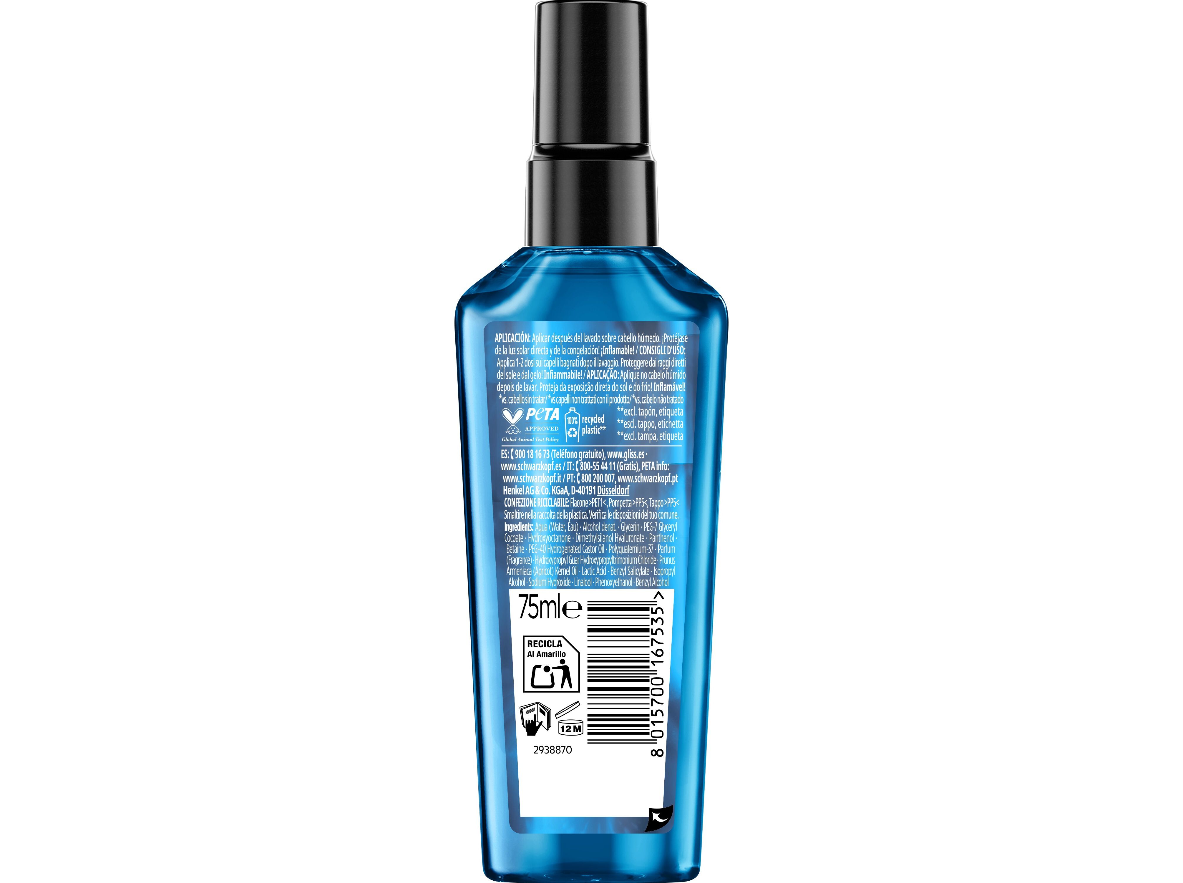 S&Eacute;RUM GLISS AQUA REVIVE 75ML image number 1