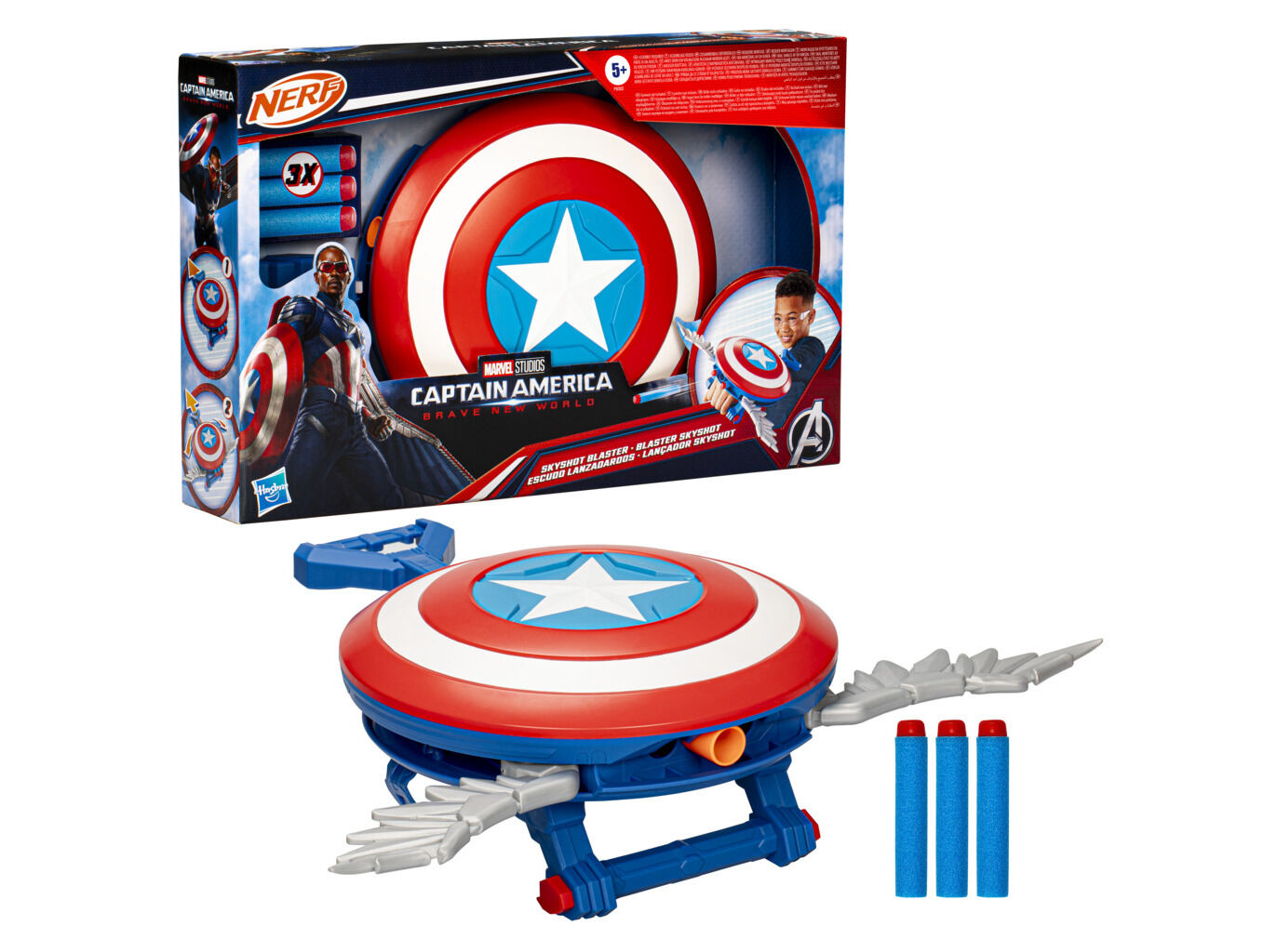 CAPIT&Atilde;O AM&Eacute;RICA: ADMIR&Aacute;VEL MUNDO NOVO NERF LAN&Ccedil;ADOR SKYSHOT image number 1