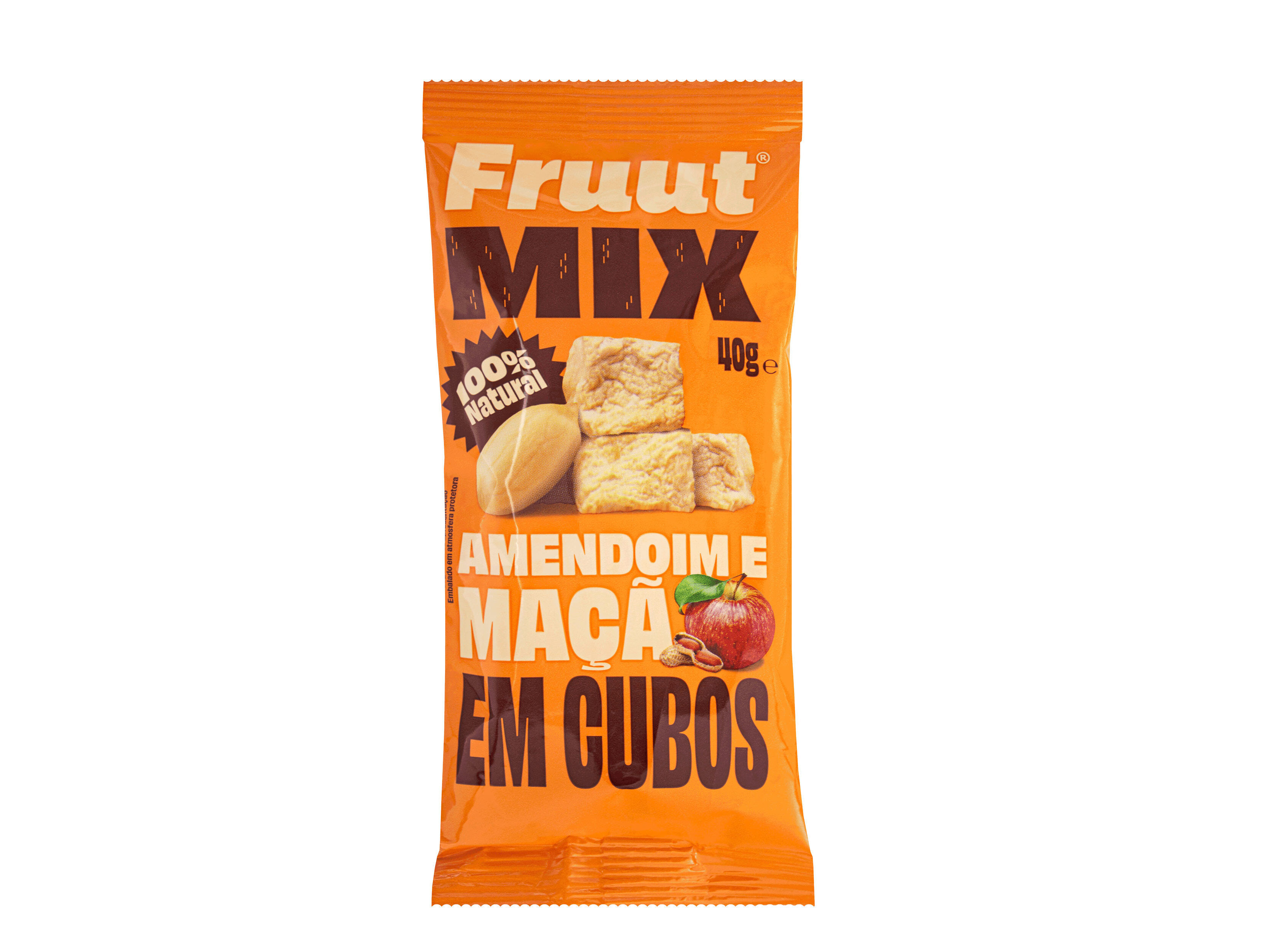 SNACK FRUUT MA&Ccedil;&Atilde; AMENDOIM SEM A&Ccedil;&Uacute;CAR 40G image number 0