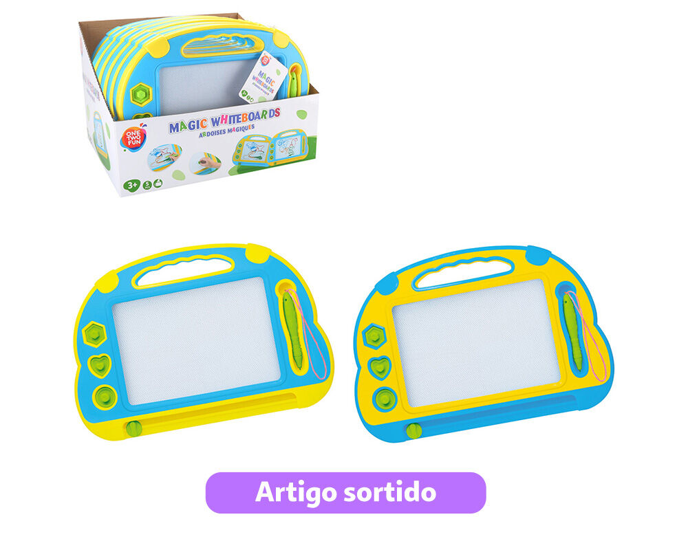 QUADRO MAGN&Eacute;TICO ONE TWO FUN 2.5X28X43CM CORES SORTIDAS image number 0