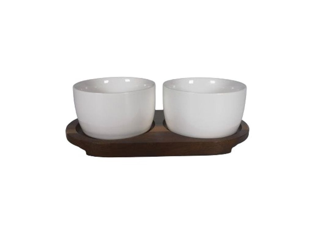 CONJUNTO DE 2 TA&Ccedil;AS MILO ACTUEL PORCELANA 6CM image number 0