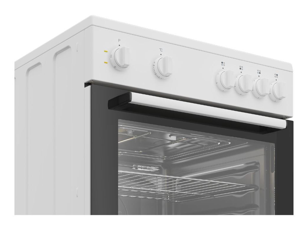 FOG&Atilde;O VITROCER&Acirc;MICO BEKO FBS67000WD 60CM 73L BRANCO image number 2