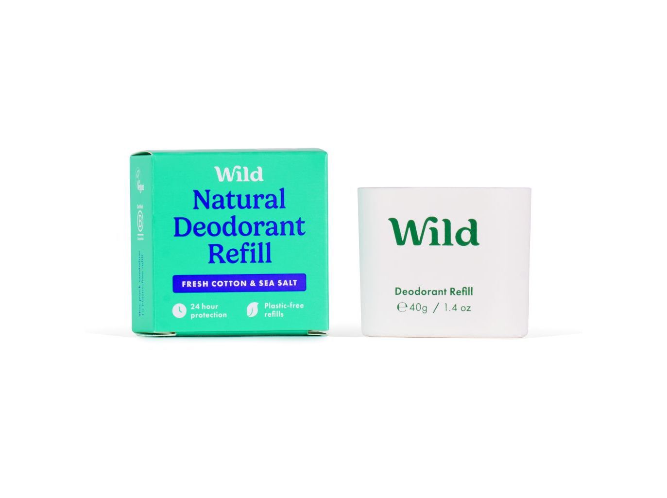 DESODORIZANTE WILD ALGOD&Atilde;O SAL RECARGA 40G