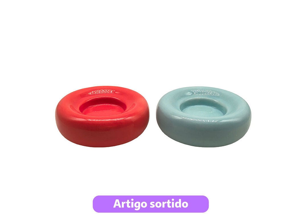 CASTI&Ccedil;AL PARA TEALIGHT ACTUEL DOLOMITE &Oslash;8X2.5CM CORES SORTIDAS