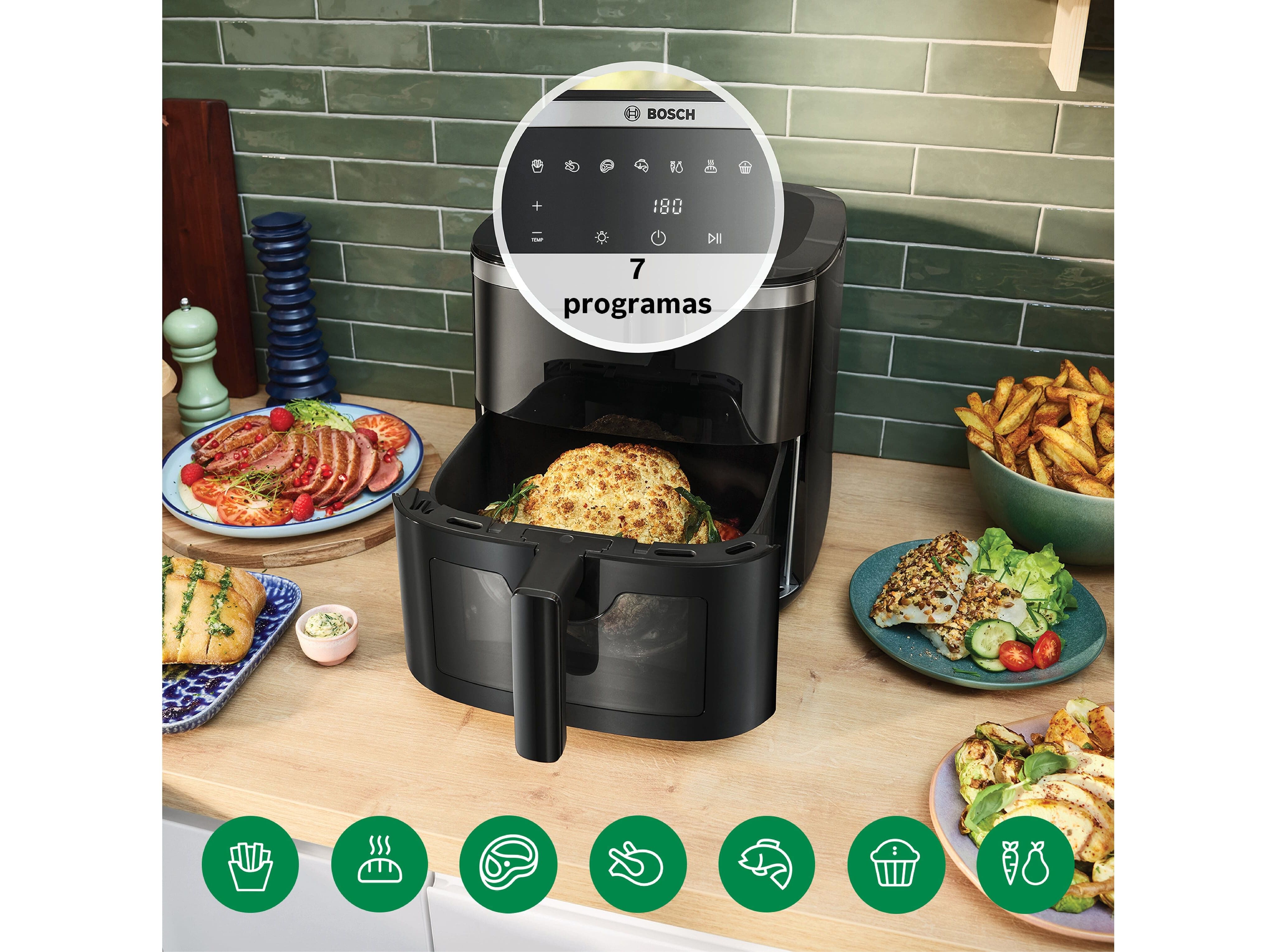 FRITADEIRA AIRFRYER BOSCH MAF671B1 SERIE 6 7.2L image number 3