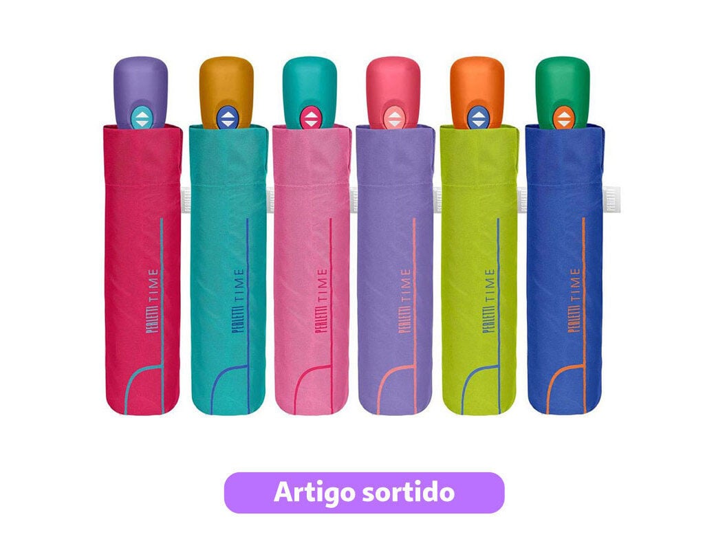 GUARDA-CHUVA SENHORA CURTO PERLETTI CORES SORTIDAS