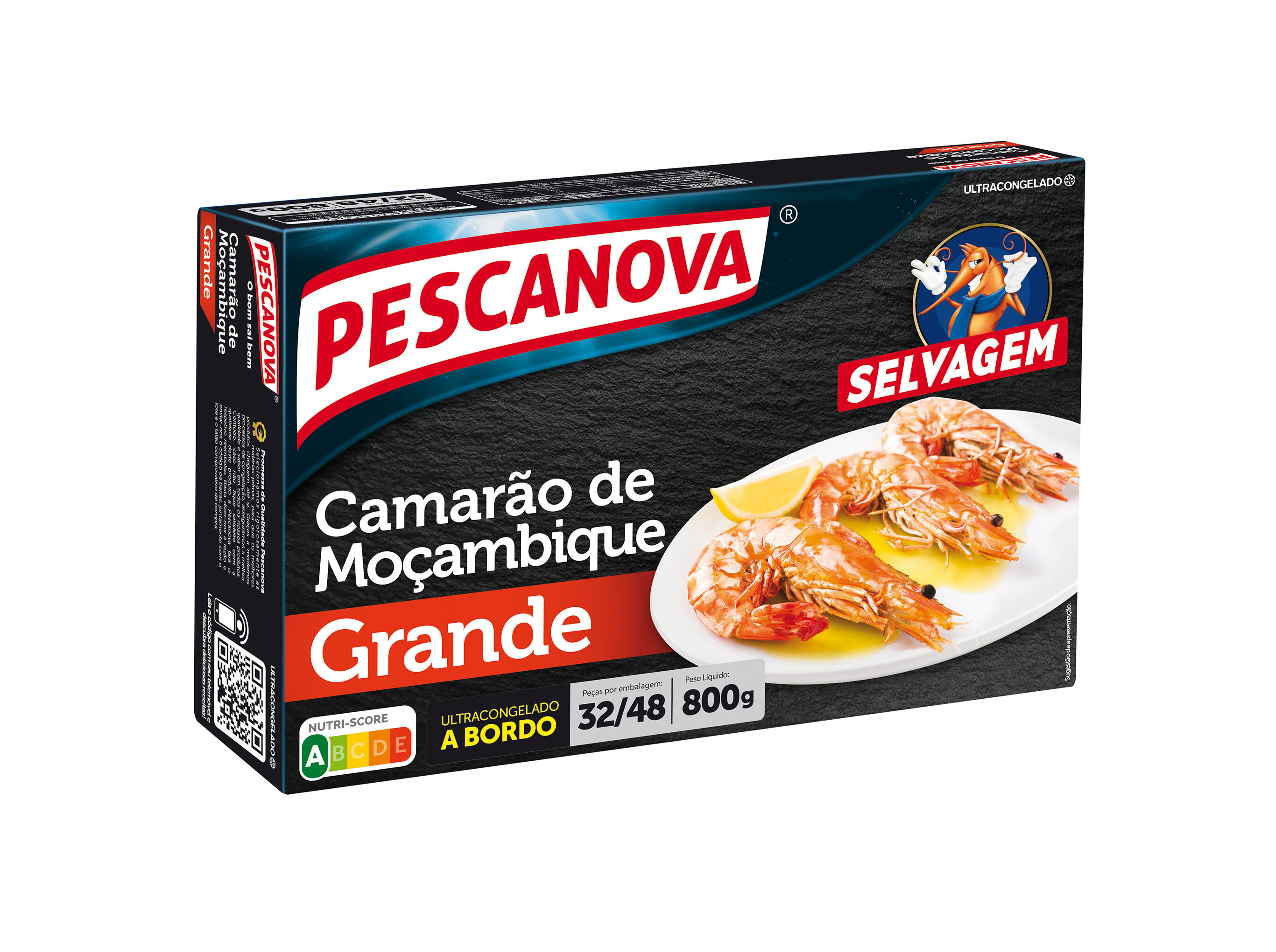 CAMAR&Atilde;O PESCANOVA MO&Ccedil;AMBIQUE GRANDE 32-48 800G