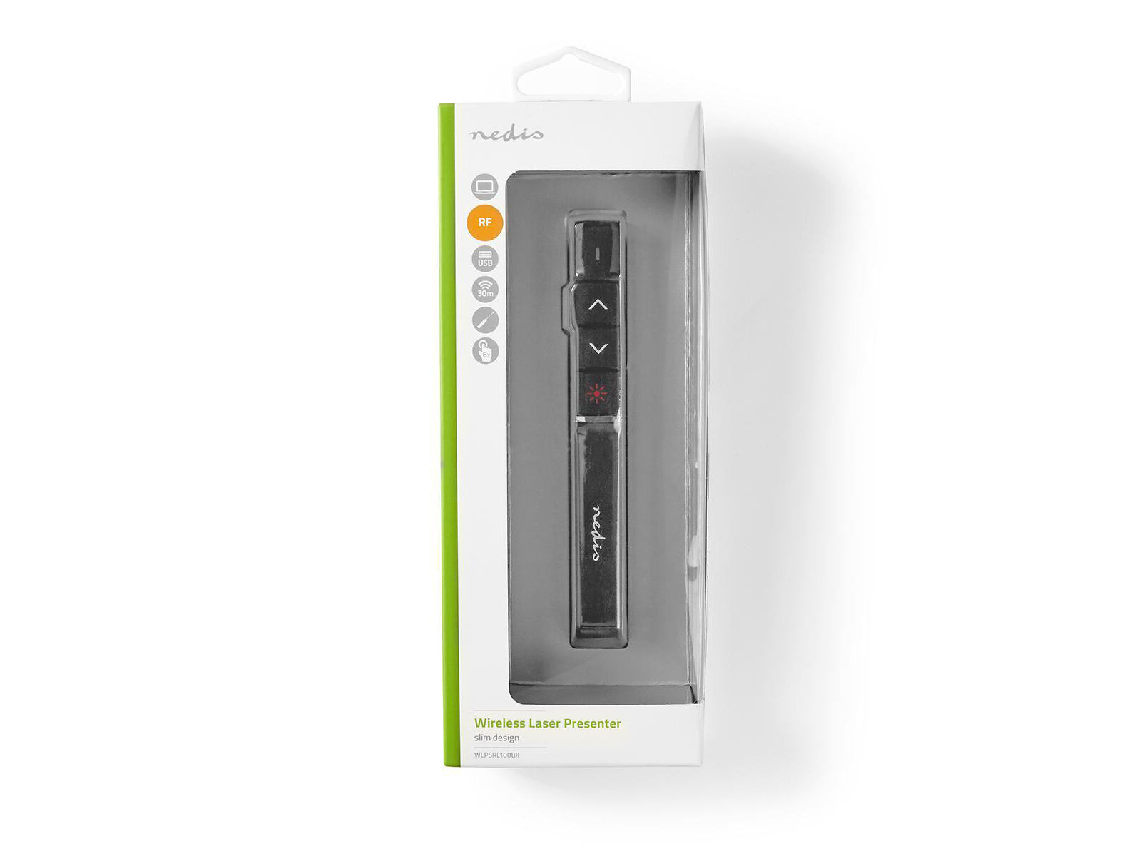 APRESENTADOR DIAPOSITIVOS COM APONTADOR LASER NEDIS - WLPSRL100BK image number 6