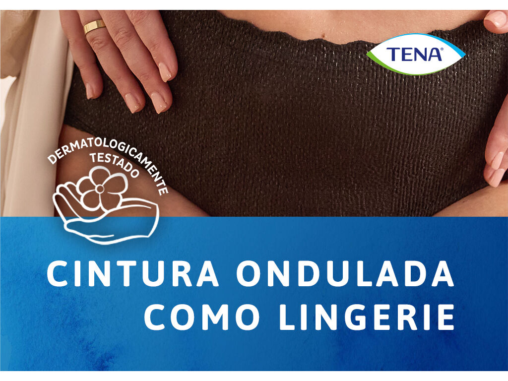 CUECAS INCONTIN&Ecirc;NCIA TAMANHO L PRETA TENA SILHOUETTE 8 UN image number 4