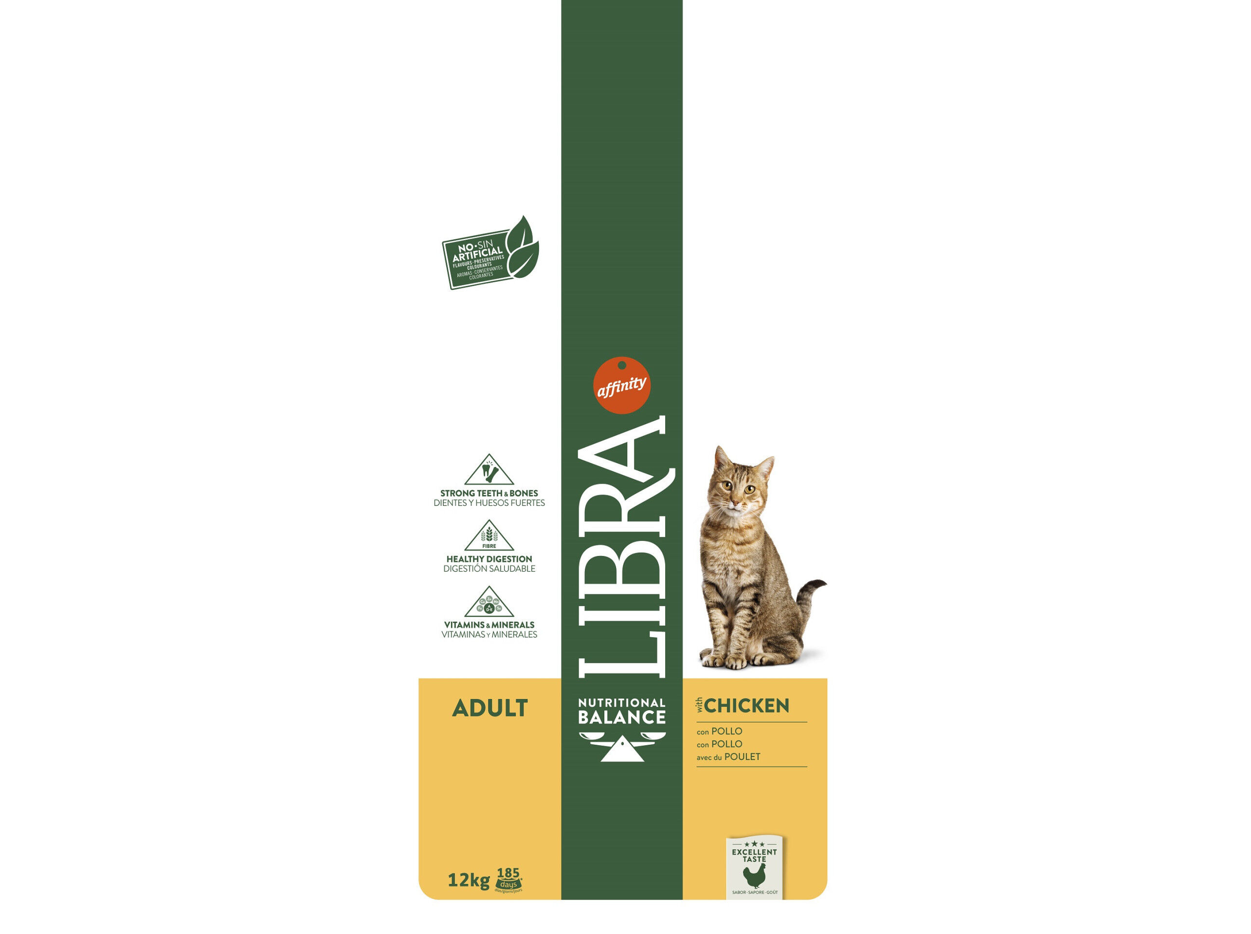 RA&Ccedil;&Atilde;O GATO LIBRA ADULTO FRANGO 12KG