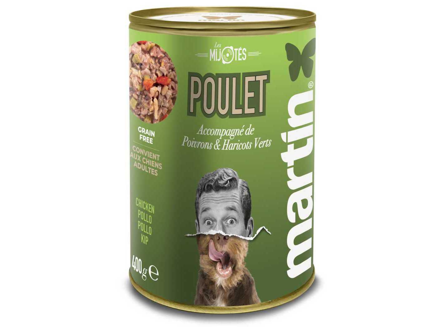 COMIDA H&Uacute;MIDA MARTIN SELLIER C&Atilde;O FRANGO 400G image number 1