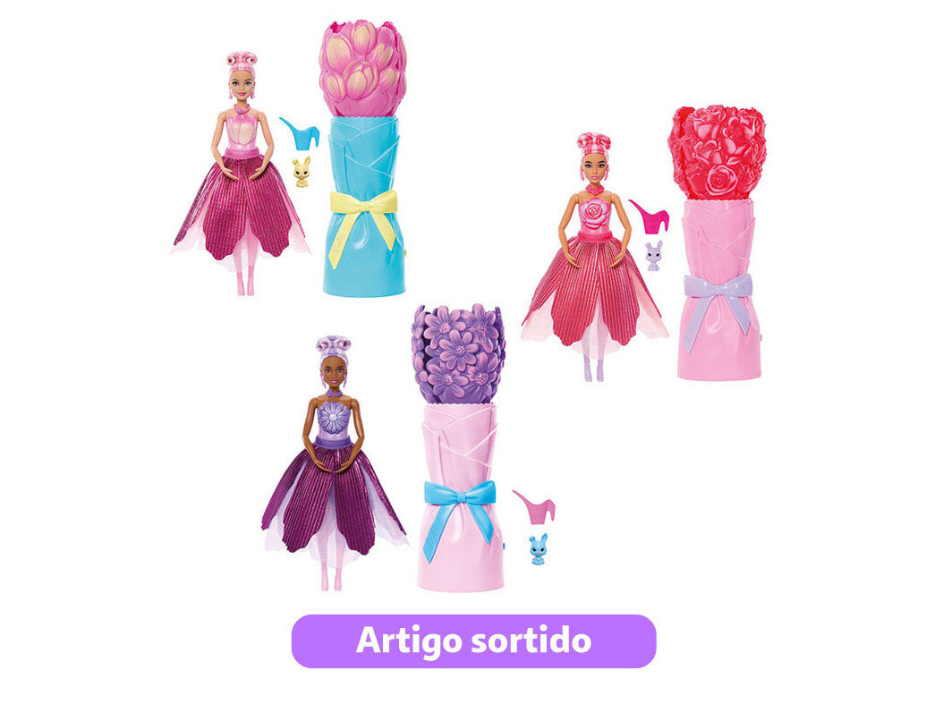 BONECA POP REVEAL P&Eacute;TALAS BARBIE MODELOS SORTIDOS