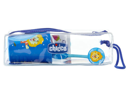 KIT CHICCO HIGIENE ORAL AZUL 3-6 ANOS image number 0