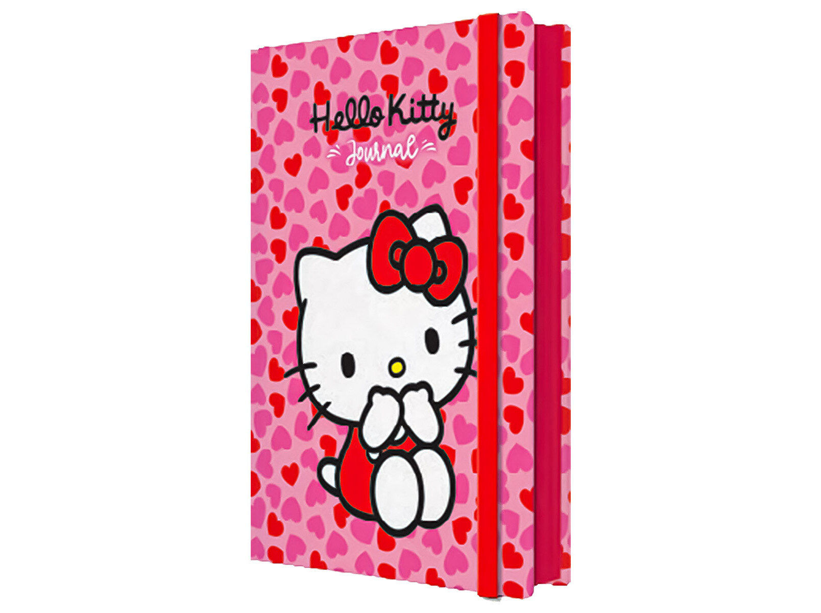 CADERNO DE NOTAS A5 HELLO KITTY COM EL&Aacute;STICO 14.8X21X2CM image number 0