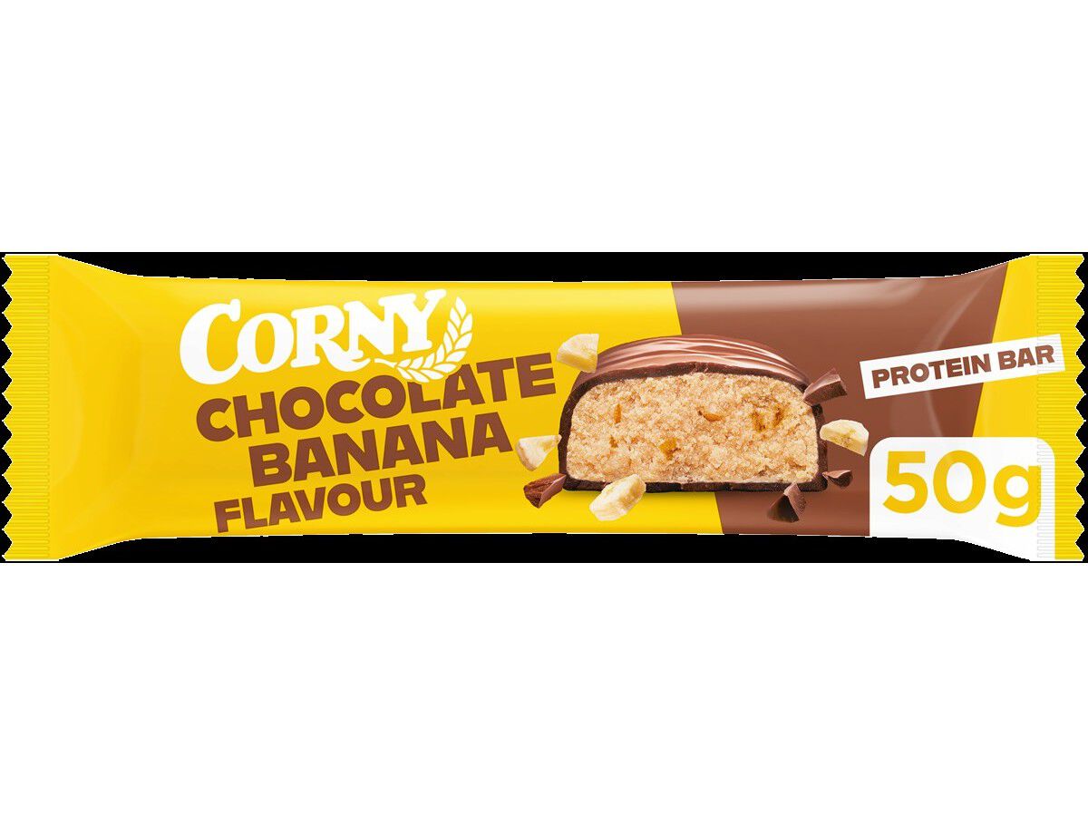 BARRA DE PROTE&Iacute;NA CORNY CHOCOLATE & BANANA 50G image number 1